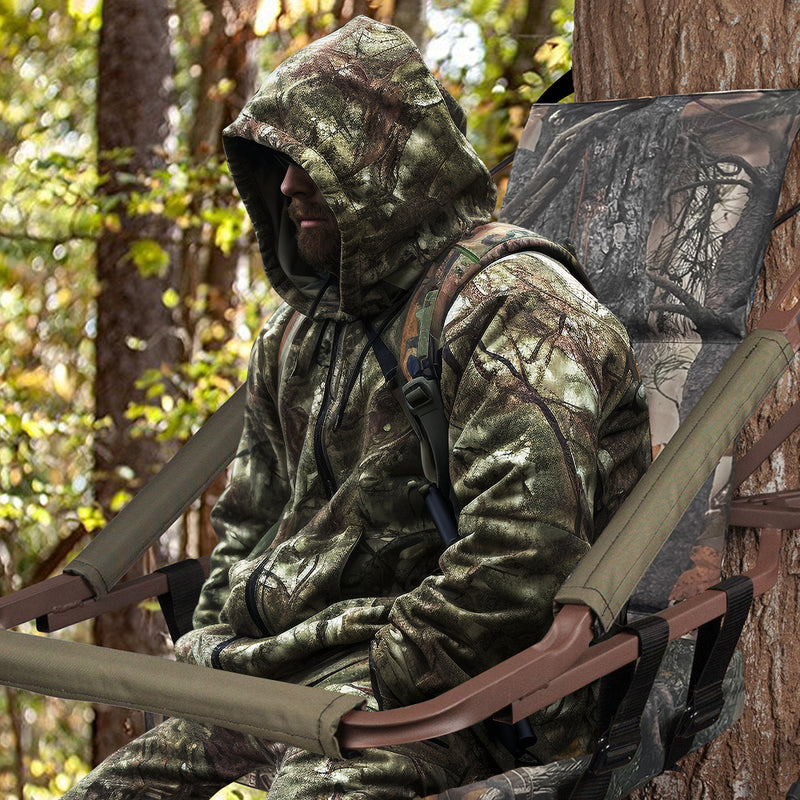 Tree Stand Seat Replacement Climbing Treestands Seats for Hunting Adjustable Camouflage Treestand Replacement Seat Fit Climber Deer Tree Stands-seat mat only