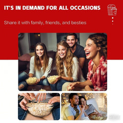 Popcorn Machine Popcorn Maker Corn Popper 310W Machine Popper With Warming Light and Accessories Easy to Use Commercial Fully Automatic Popcorn