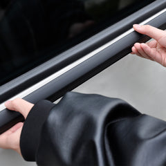 Outer Door Weather Window Rubber Seals Fit for Ford Ranger 2019-2023 Series Moulding Trim Strips Car Modification Accessories Black 4Pcs