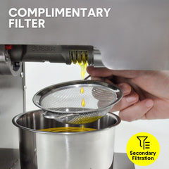 Intelligent Automatic 820W Oil Press Machine Oil Extraction Stainless Steel Oil Expeller Hot and Warm Oil Pressing Direct Current Machine Commercial Home