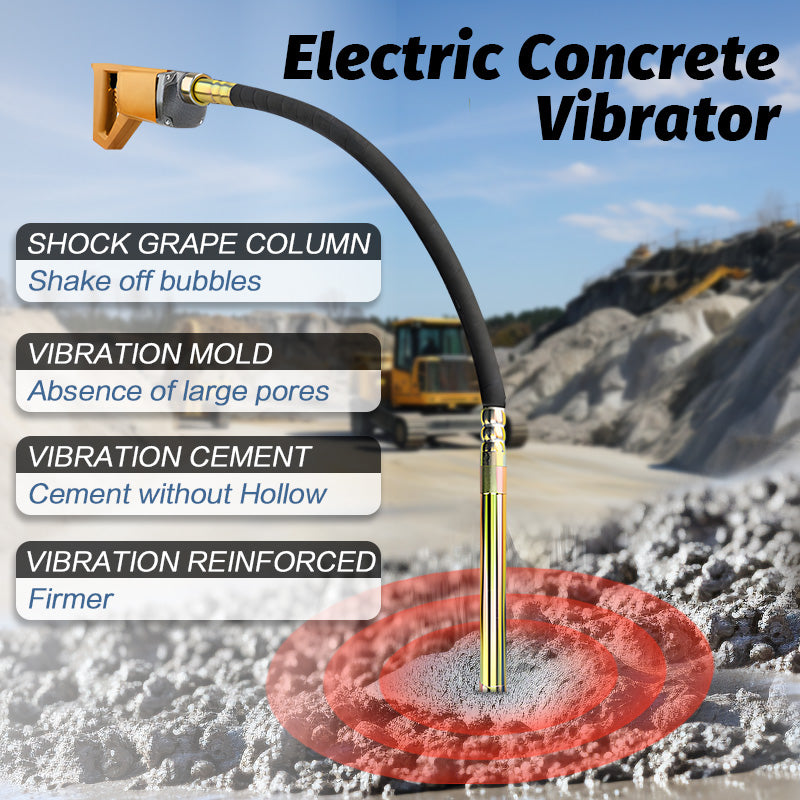 1800W Portable Handheld Electric Concrete Cement Mixing Vibrator with Flexible Hose