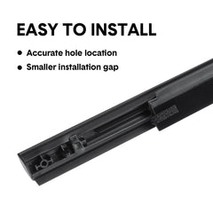 Outer Door Weather Window Rubber Seals Fit for Ford Ranger 2019-2023 Series Moulding Trim Strips Car Modification Accessories Black 4Pcs