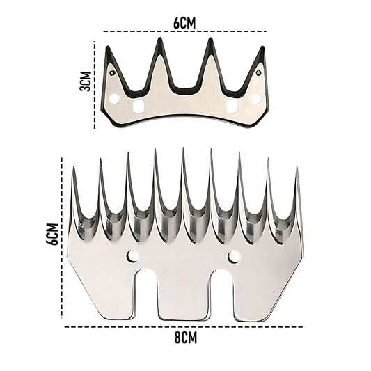 9 Teeth Blade Replacement Blade for Electric Sheep Shears Heavy duty Wool Animal Clipper Grooming Kit 6 Speed for Shearing Sheep Goats Cattle Farm Livestock Pet With