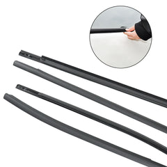 Outer Door Weather Window Rubber Seals Fit for Ford Ranger 2019-2023 Series Moulding Trim Strips Car Modification Accessories Black 4Pcs