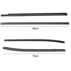 Outer Door Weather Window Rubber Seals Fit for Ford Ranger 2019-2023 Series Moulding Trim Strips Car Modification Accessories Black 4Pcs