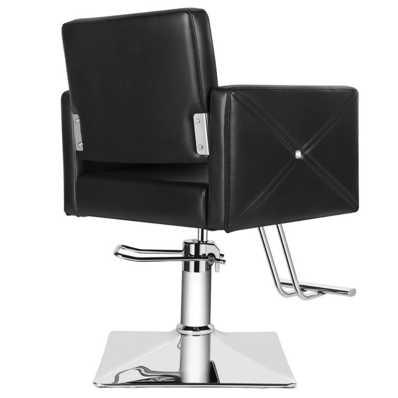 Hydraulic Barber Styling Chair - 360 Swivel, Heavy Duty Pump, Footrest - Max Load 200KG - Black Salon Chair for Beauty Spa Shampoo