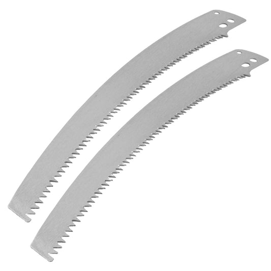 2PCS 34.5cm Pole Saw Blades Heavy Duty Steel Trimmer Blades Pruner Replacement with Style Sharp Saw Tooth Design for High Branch Cutter Tree Trimming