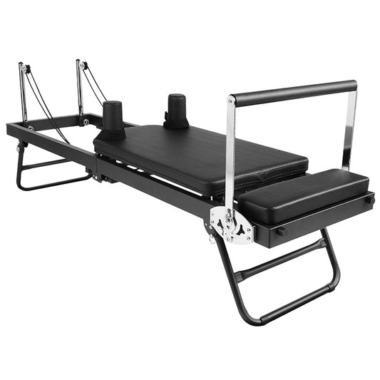 Pilates Reformer Foldable Pilates Machine Core Pilates Bed Max Load 120kg with Adjustable Resistance Fit Various Heights for Home Gym Workouts Save Space