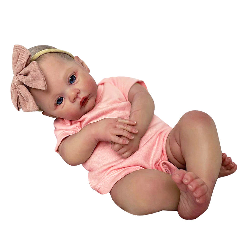 Handmade Soft Silicone Body Reborn Baby Dolls Realistic 3D Newborn Doll Perfect Kids Gift