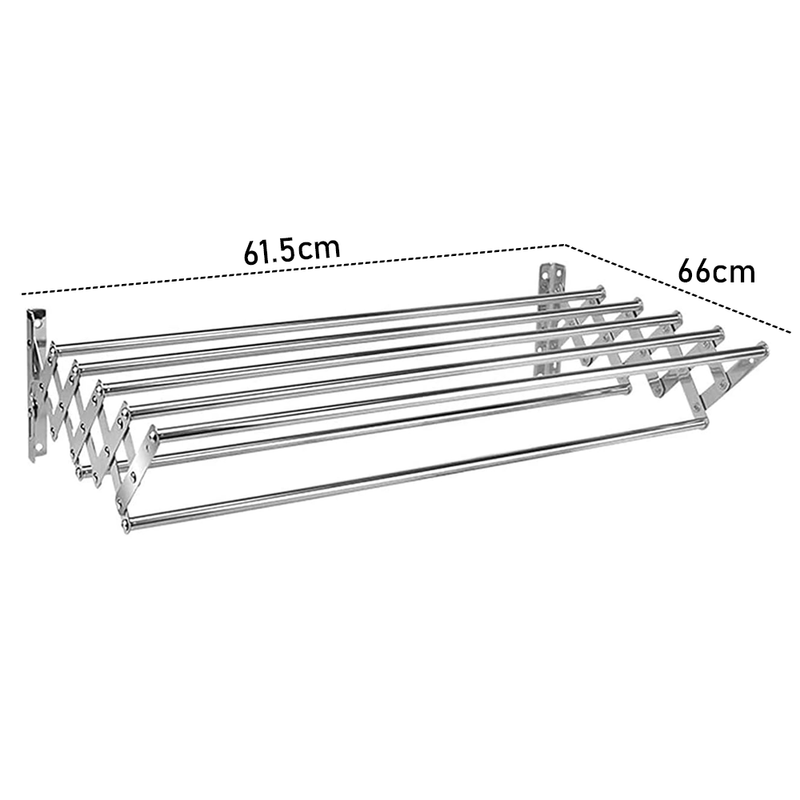 Caravan Clothesline Pull Out Expanded Clothes Airer 60cm Wide RV Trailer Parts