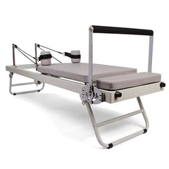 Pilates Reformer Foldable Pilates Machine Core Pilates Bed Max Load 120kg with Adjustable Resistance Fit Various Heights for Home Gym Workouts Save Space