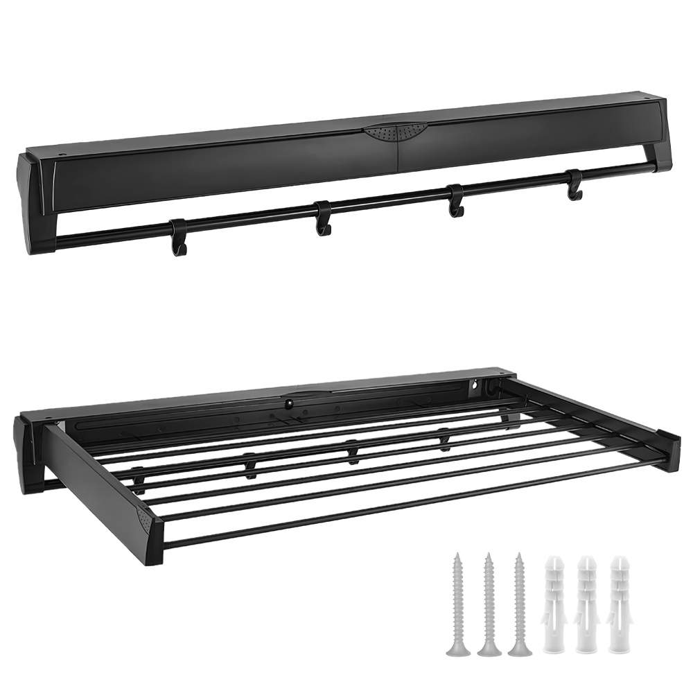 Drying Rack Wall Mounted Airer Laundry Clothes Towel Drying