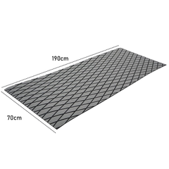 Adhesive Marine Decking EVA Foam Boat Flooring Teak Non-slip Mat Cuttable Deck Mat for Motorboat RV Yacht Kayak Surfboard 190cmx70cm Rhombus Grey