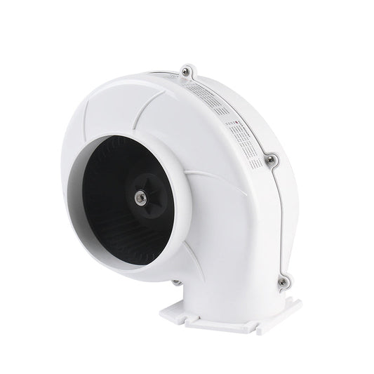 SEAFLO 4" Bilge Blower Fan 320 CFM 12V DC White Ventilation Boat Flange Mount