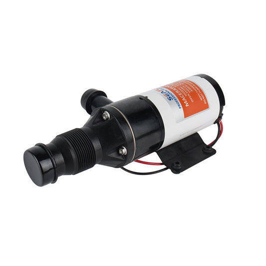 SEAFLO 12V 01-Series DC Macerator Pump – 12GPM Marine Waste Pump with Sealed Motor, 4-Blade Chopper, Ignition Protection, Corrosion-Resistant Design