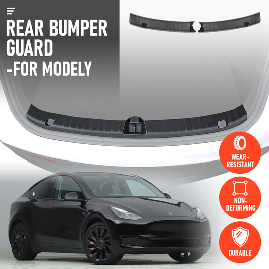 TPE Bumper Guard Custom Fit Tesla Model Y 2022-2023 Trunk Protector | Ultra-Flexible Cold-Resistant | OEM Design Camping Ready