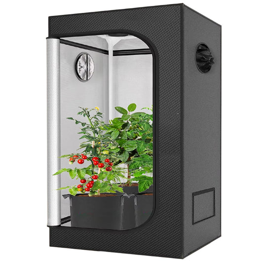 Indoor Grow Tent Larger Hydroponic Grow System 102x102x199cm Observation Window with High Reflective Mylar and Removable Floor Tray for Plants Flowers