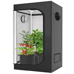 Indoor Grow Tent Larger Hydroponic Grow System 102x102x199cm Observation Window with High Reflective Mylar and Removable Floor Tray for Plants Flowers