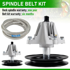 Heavy Duty V-Belt Spindle Kit for Troy Bilt TB42/Pony/1942 | OEM 618-04822/754-04060B 918-04950 Compatible | Ride-On Mower Repair Kit