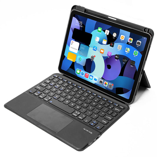 iPad Pro Air11 Inch Case with Keyboard Light Weight Keyboard Case with Built-in Battery Easy-Set Magnetic Stand Removable Protective Case Black