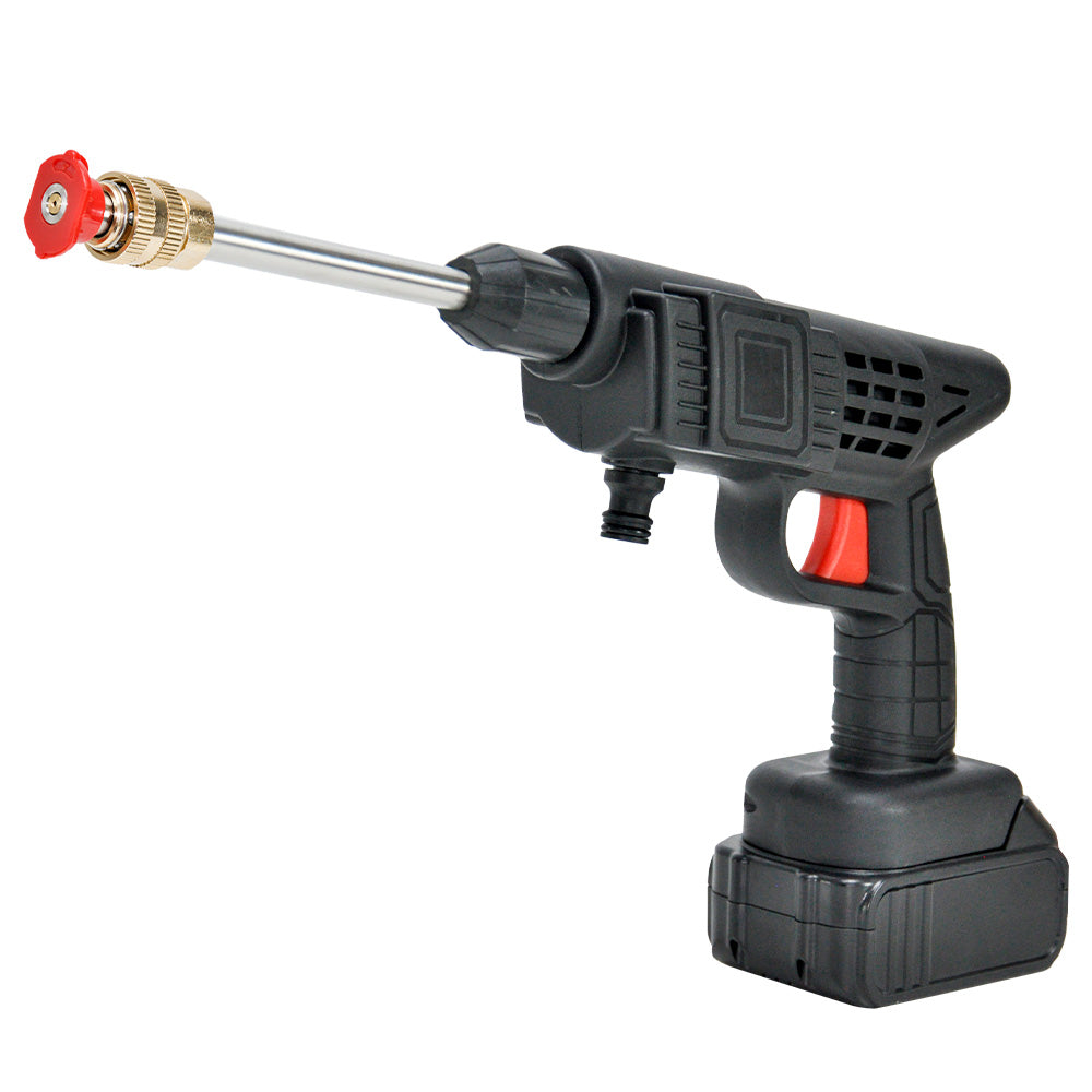 21V Cordless Portable Pressure Washer Electric Handheld Water Gun with 6 in1 Nozzle Lithium battery Charger for Car Washing Fence Floor Outdoor