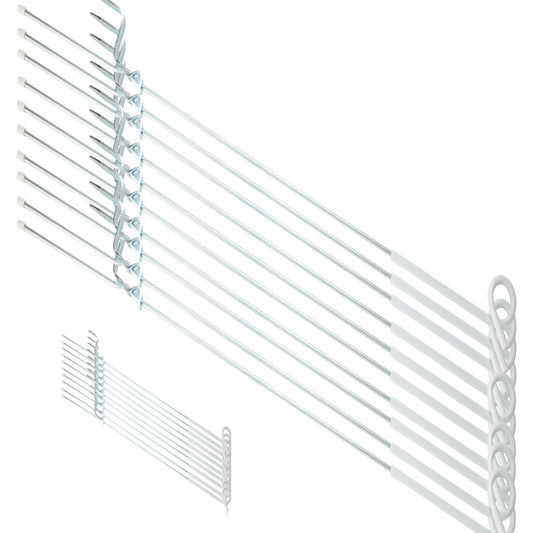 20PCS Tread in Pigtail Steel Posts Fence Pigtail Posts Electric Fence Anti-rust Pig Tail Strip Graze for Graze Farming Tape Fencing