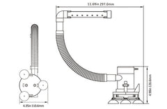 Seaflo Portable 12v Livewell Aeration Pump System Kit 350GPH for Boats