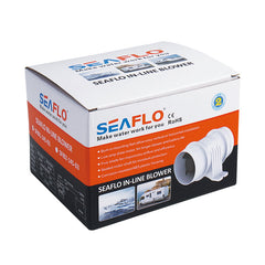 SEAFLO 3" 145CFM in-Line Bilge Blower Fan 12V 3.0A Five-Blade Sealed Motor Shaft for Marine Ventilation RV AU