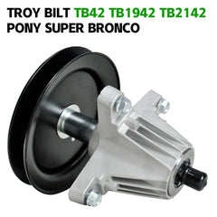 Heavy Duty V-Belt Spindle Kit for Troy Bilt TB42/Pony/1942 | OEM 618-04822/754-04060B 918-04950 Compatible | Ride-On Mower Repair Kit