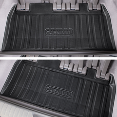 Cargo Mat Kia Carnival 2021-2023 Boot Liner Frunk Mat TPE Cargo Liner All Weather TPE Mat Accessories Rear Trunk Mat Water Proof