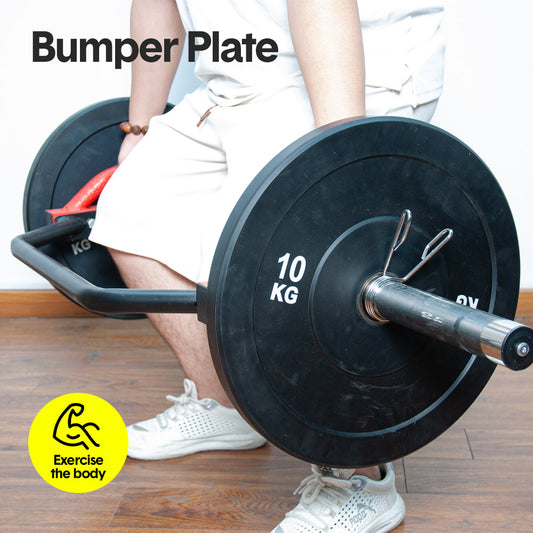 2 Pack 10kg Bumper Plates 2 Inch Olympic Weight Discs Rubber Barbell Plates With Stainless Steel Inserts Strength Training Weightlifting Home Gym Fitness