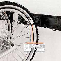 Bike Storage Rack Wall Mount Garage Vertical Bike Hanger Rack For 6 Bikes Adjustable Hooks Fits All Mountain and Road Bike Up to 20kg Per Hook Space Saving