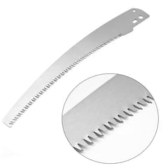 2PCS 34.5cm Pole Saw Blades Heavy Duty Steel Trimmer Blades Pruner Replacement with Style Sharp Saw Tooth Design for High Branch Cutter Tree Trimming