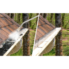 6m Telescoping Pressure Washer Wand Max 4000PSI Length Extendable and Adjustable with Support Belt Spray Wand and 5 Spray Nozzles for High Reach Roof Fence