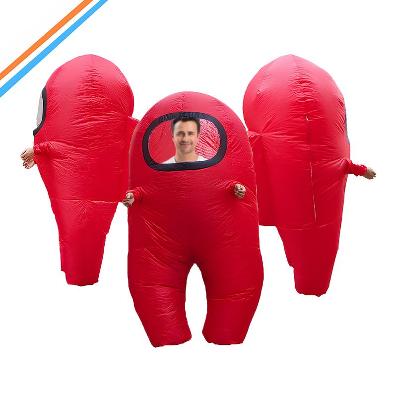 Space-themed Among Us Werewolf Anime Inflatable Costume Cartoon Character Doll Astronaut Little Red Man Inflatable Costume