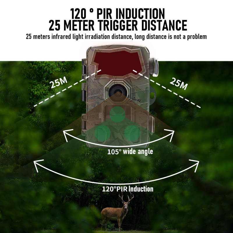 4K 32MP Trail Camera WiFi IP66 Hunting Game Camera Night Vision