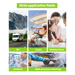 SEAFLO Submersible Inline Pump 6m Head SFSP1-G280-02B 12V 280GPH Transfer Pump Food Grade Fresh Water Seawater Diesel Pump Portable Marine RV Utility