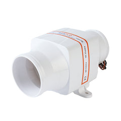 3" 75mm 130CFM in Line Bilge Blower Fan DC 12V 4 Blade Marine Boat RV Air Exhaust Whit Line Blower for Marine Use