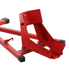 Heavy-Duty Motorcycle Motorbike Front Wheel Chock Lift Stand Vehicle Wheel Chock Clampsfor Trailer Transport 15"-21" Tires Standard Motorcycles