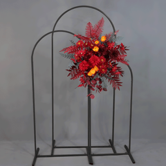 Metal Arch Backdrop Black Stand Wedding Arch Stand Set of 3 (6FT/5FT/4FT) Square Arched Frame for Outdoor Birthday Party Ceremony