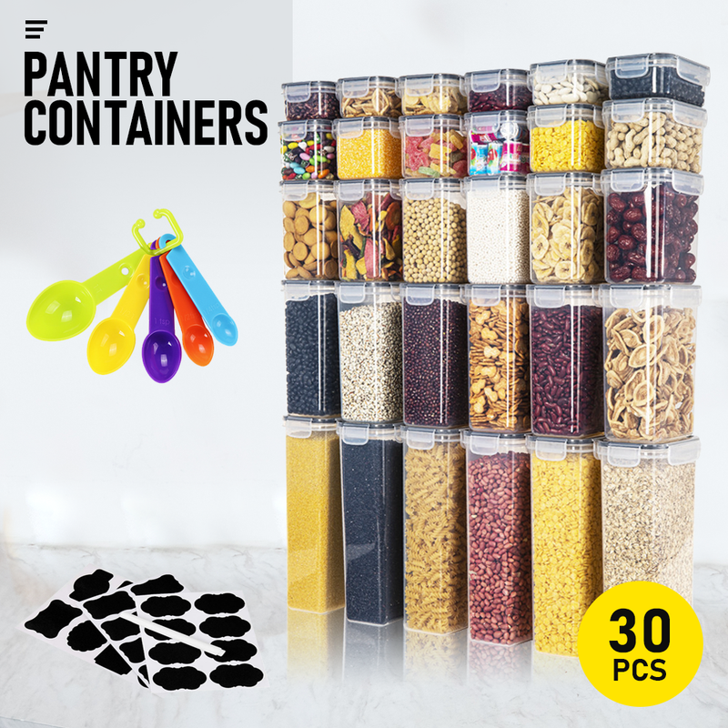 30 Pack Airtight Food Storage Container Set