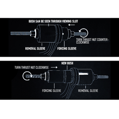30 PCS Pull and Press Sleeve Kit 45# Steel Removal Installation Bushes Bearings Tool Kit Bush Removal Insertion Works on Most Cars and LCV HGV Engines