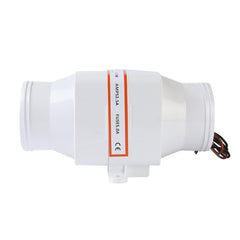3" 75mm 130CFM in Line Bilge Blower Fan DC 12V 4 Blade Marine Boat RV Air Exhaust Whit Line Blower for Marine Use