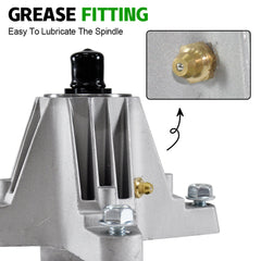 Heavy Duty V-Belt Spindle Kit for Troy Bilt TB42/Pony/1942 | OEM 618-04822/754-04060B 918-04950 Compatible | Ride-On Mower Repair Kit