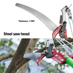 2PCS 34.5cm Pole Saw Blades Heavy Duty Steel Trimmer Blades Pruner Replacement with Style Sharp Saw Tooth Design for High Branch Cutter Tree Trimming