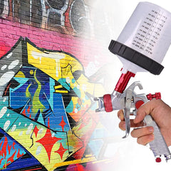 HVLP Air Spray Gun Paint Gun 600CC Gravity Feed Cup Painting Tool With 3 Nozzle 1.4mm 1.7mm 2mm Tips for Wall Fencing Decking Painting