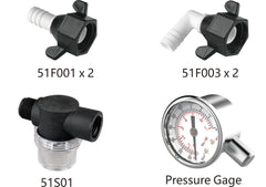Comprehensive 12V Pressure System with 5-Chamber Diaphragm Pump, 8L Tank Self-Priming Quiet Efficient for Multiple Uses