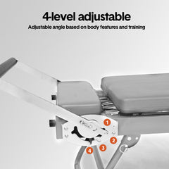 Pilates Reformer Foldable Pilates Machine Core Pilates Bed Max Load 120kg with Adjustable Resistance Fit Various Heights for Home Gym Workouts Save Space