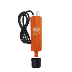 SEAFLO Submersible Inline Pump 6m Head SFSP1-G280-02B 12V 280GPH Transfer Pump Food Grade Fresh Water Seawater Diesel Pump Portable Marine RV Utility