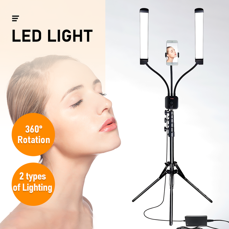 LED Beauty Light with 2M Stand for Eyelash Extensions Makeup Tattoo and Beauty Treatments